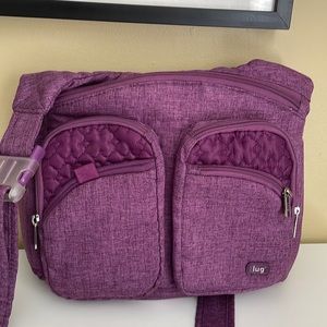 Heathered purple crossbody Lug bag